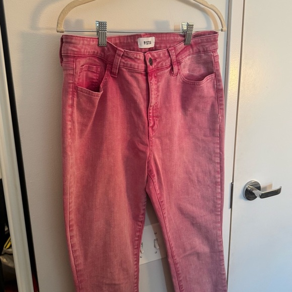 PISTOLA pink washed high rise jeans - Picture 4 of 6